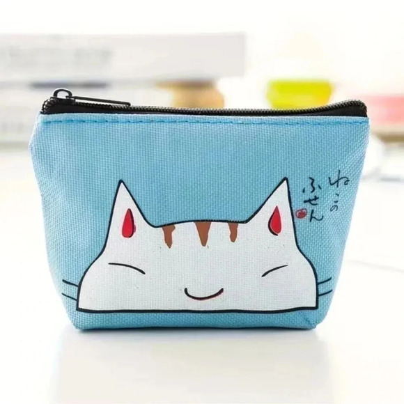 HP 🎉 Cute Kawaii Anime Cat Zipper Clutch Wallet - Picture 2 of 4
